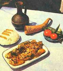 Амгуачапа — субпродукты, вареные с ореховой массой — акачпей