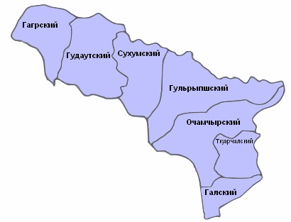 Регионы Абхазии