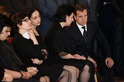 Соболезнование президента РФ Д. А. Медведева супруге Марине Шония